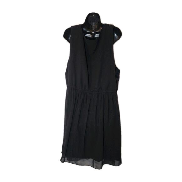 Women's Simply Be Sz 22 Black Sleeveless Short Trapeze Tassel Dress Sequence - Picture 9 of 13